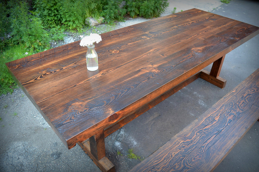 Deep Southern Pine Dining Table