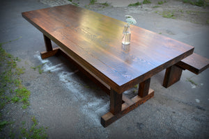 Deep Southern Pine Dining Table