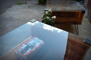 Wire Glass Coffee Table