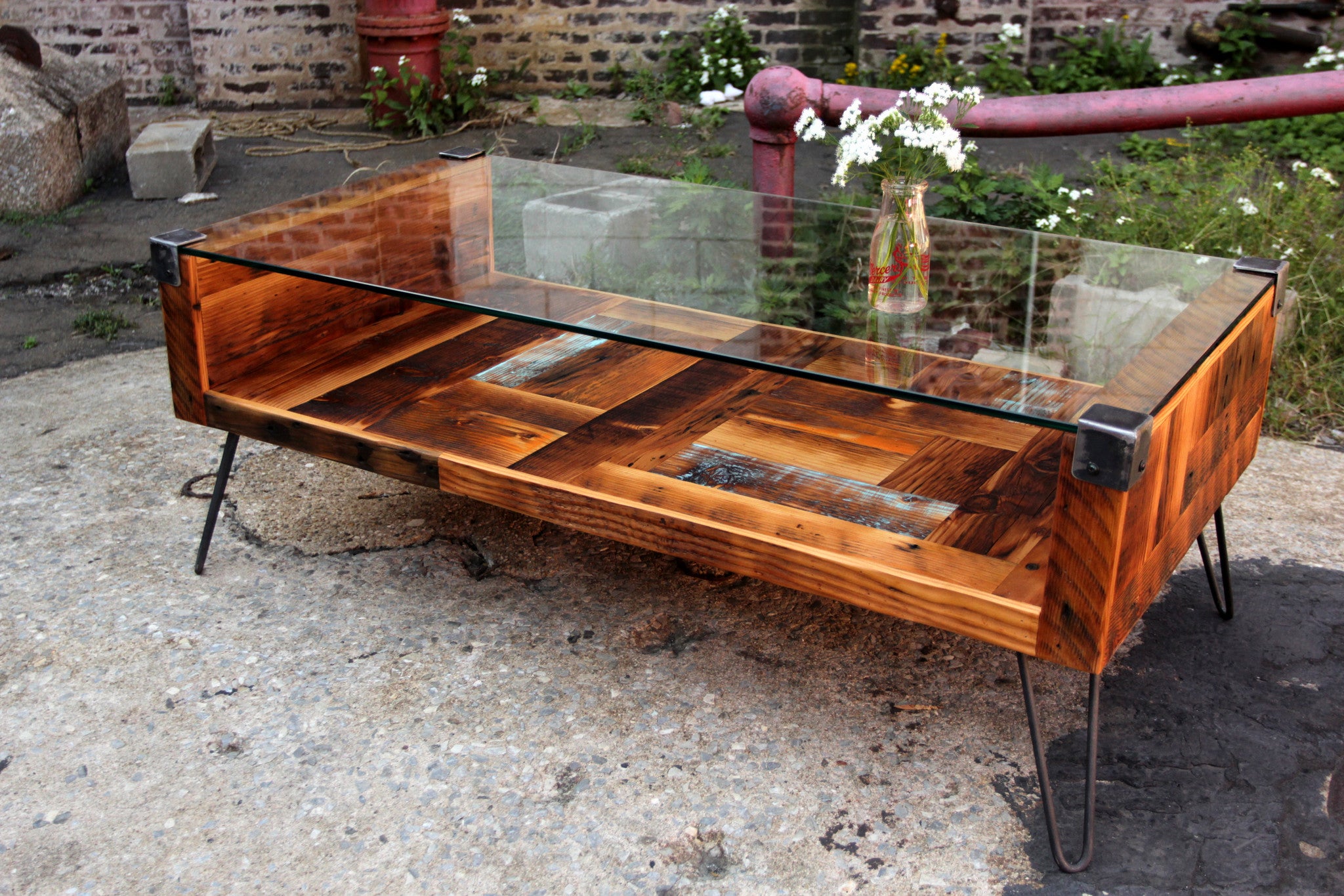 Tempered Glass Coffee Table – Recycled Brooklyn