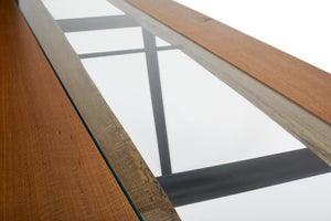Glass Channel Dining Table